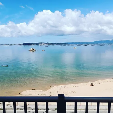 Apartamento Mirador Mar De Castelao, 1ª Linea De Playa Urbana Vilanova de Arousa Exterior foto