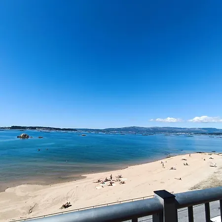 Apartamento Mirador Mar De Castelao, 1ª Linea De Playa Urbana Vilanova de Arousa Exterior foto
